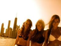 Actress Chloe Bennett Bikini Outting Pics