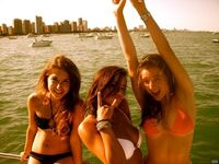 Actress Chloe Bennett Bikini Outting Pics